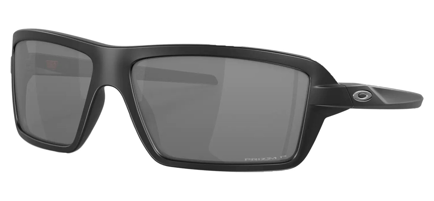 Oakley Cables Sunglasses - Matte Black / Prizm Black Polarised ...