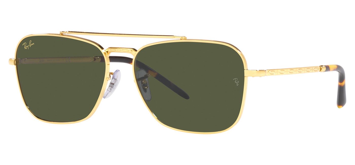 RayBan RB3636 New Caravan Sunglasses Legend Gold / Green Tortoise