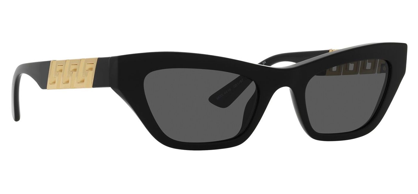 Versace VE4419 Prescription Sunglasses - Black / Dark Grey - Tortoise+Black