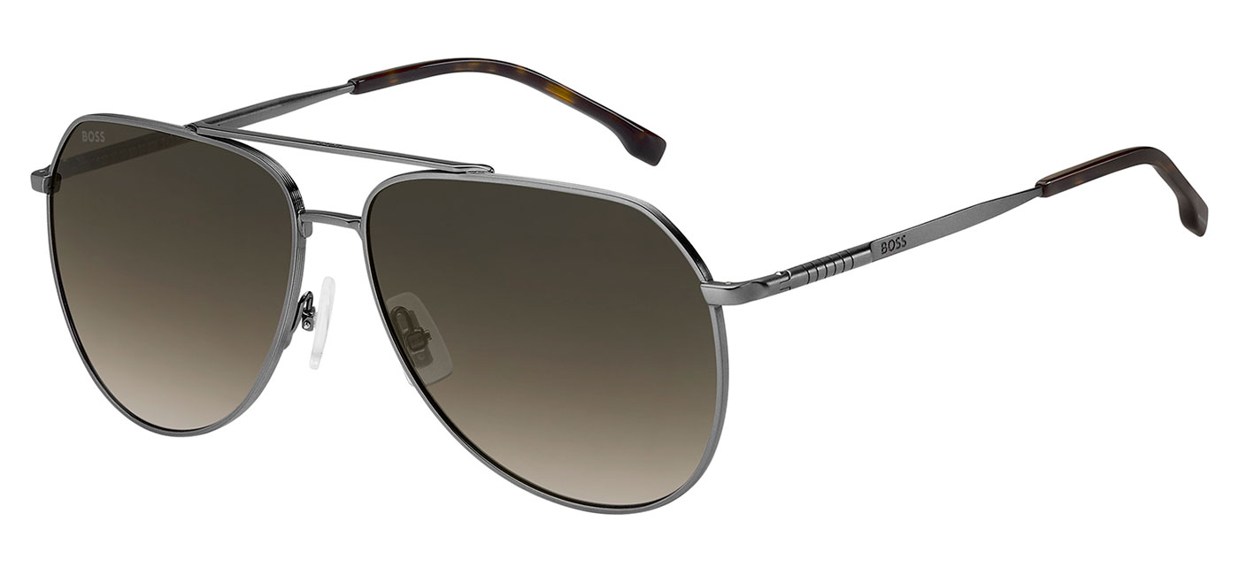 Hugo Boss 1447/S Sunglasses - Dark Ruthenium / Black Brown Green ...