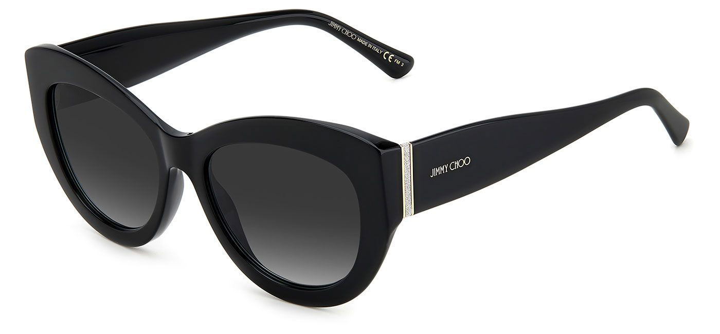Jimmy Choo Xena Prescription Sunglasses Black / Dark Grey Shaded