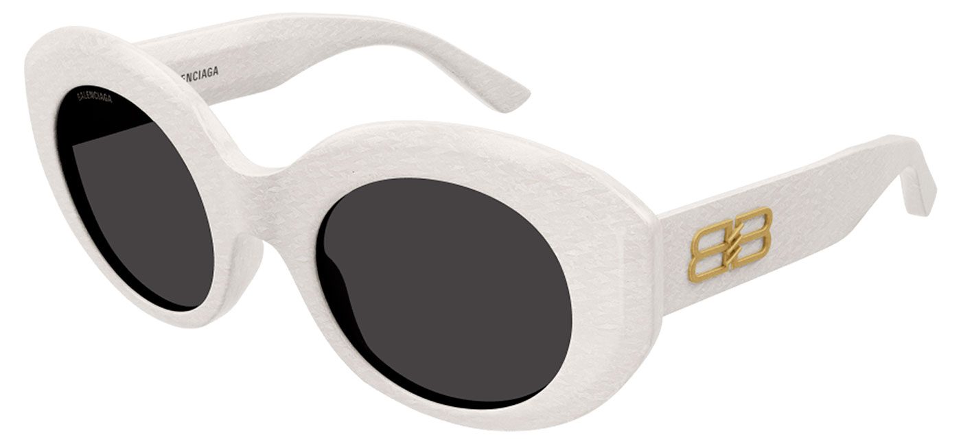 Balenciaga BB0235S Sunglasses White / Grey Tortoise+Black