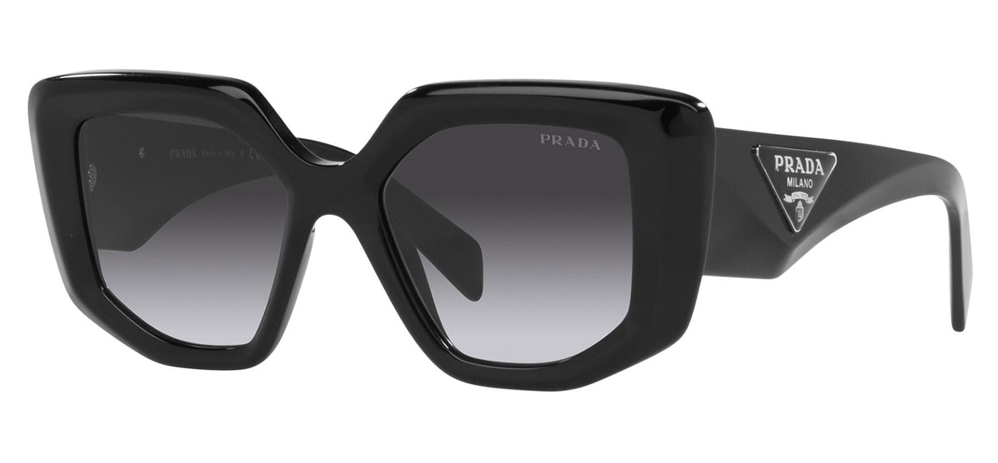 Prada PR14ZS Sunglasses - Black / Grey Gradient - Tortoise+Black