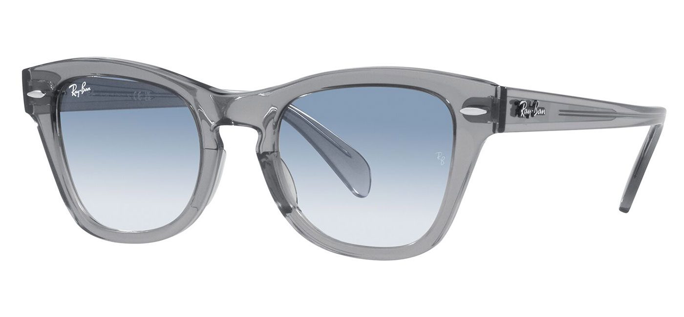 RayBan RB0707S Sunglasses Transparent Grey / Blue Gradient