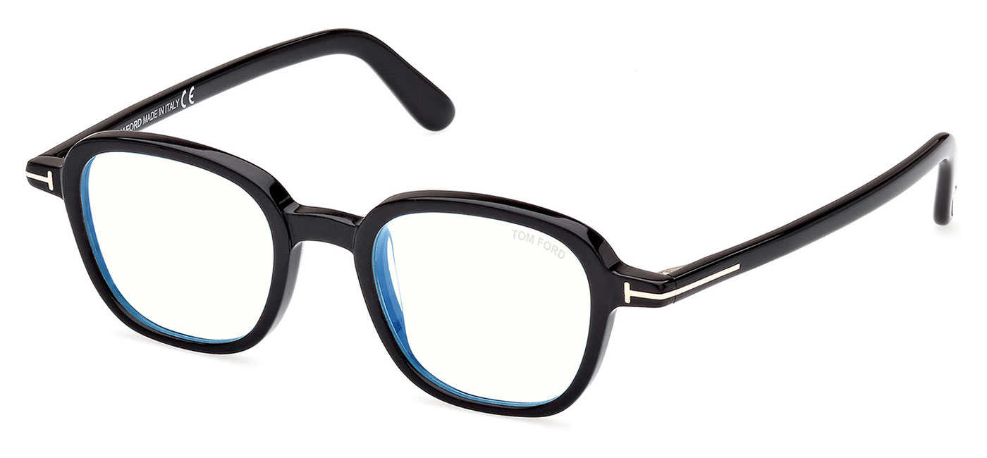 Tom Ford FT5837-B Glasses - Shiny Black - Tortoise+Black