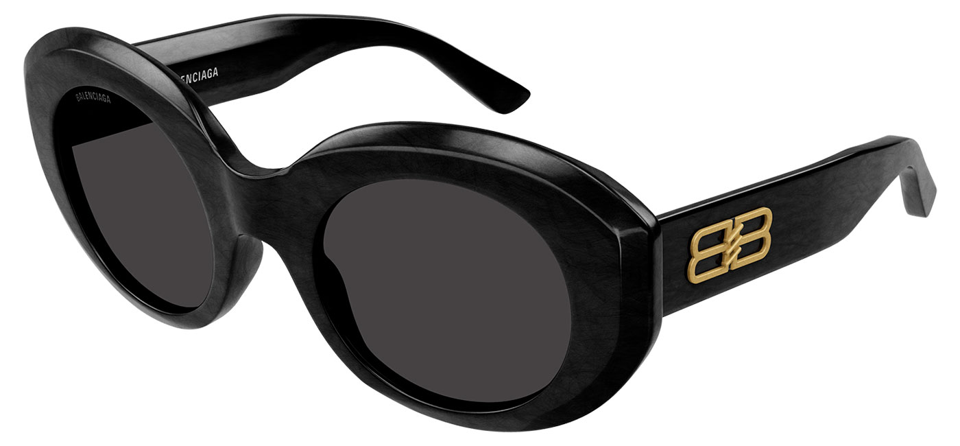 Balenciaga BB0096S 002 rectangular sunglasses with BB hinges  Ottica Mauro
