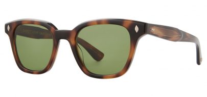 Garrett Leight Broadway Sunglasses - Spotted Brown Shell / Pure Green