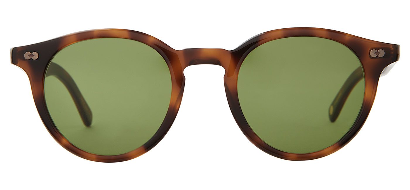 Garrett Leight Clune X Sunglasses – Spotted Brown Shell / Pure Green 2