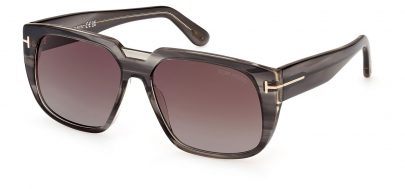 Tom Ford FT1025 56F Oliver Sunglasses - Havana / Gradient Brown