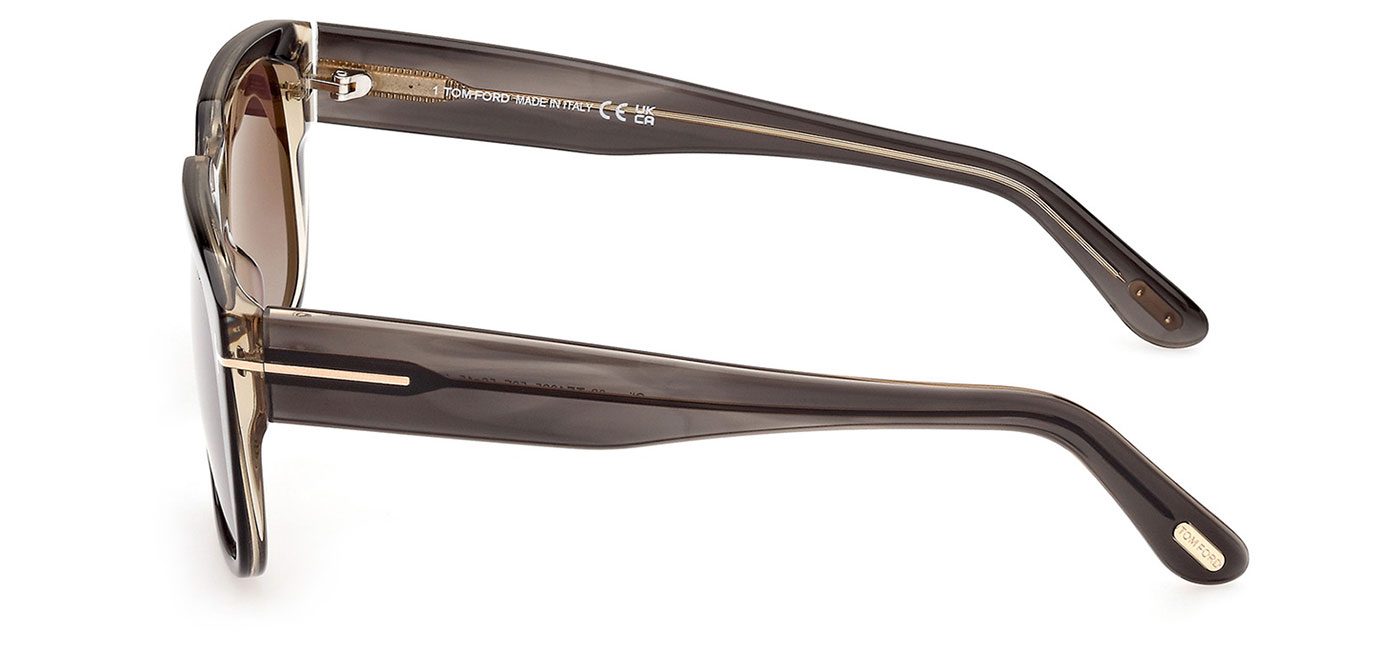 Tom Ford FT1025 56F Oliver Sunglasses – Havana / Gradient Brown 5
