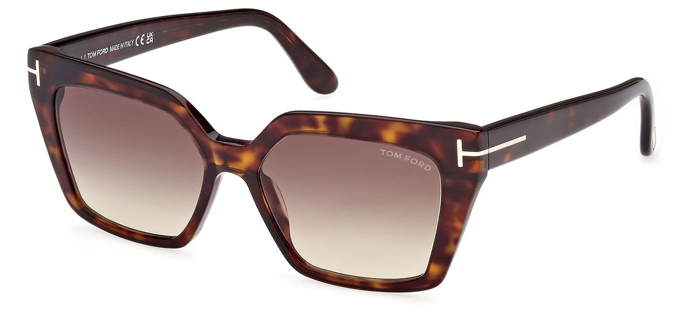 Tom Ford FT1030 52F Winona Sunglasses – Dark Havana / Gradient Brown 1