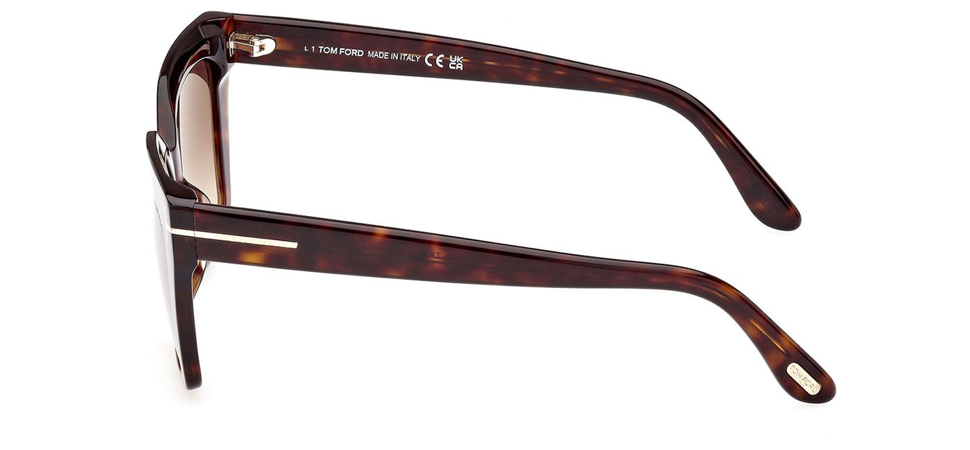 Tom Ford FT1030 52F Winona Sunglasses – Dark Havana / Gradient Brown 5