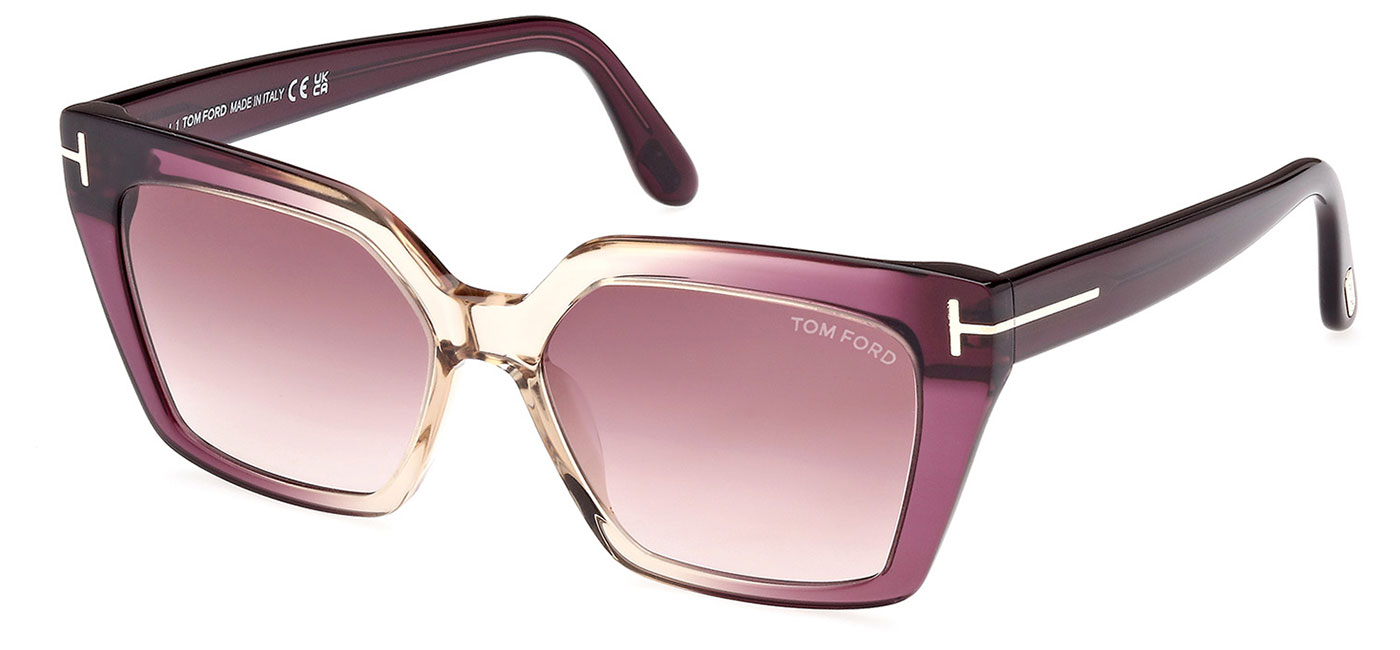 Tom Ford FT1030 Winona Sunglasses - Violet / Gradient Violet - Tortoise ...