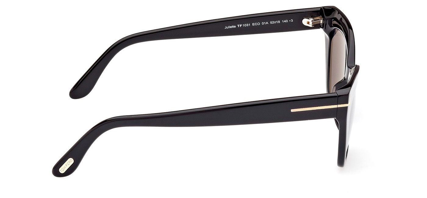 Tom Ford FT1031 01A Juliette Sunglasses – Shiny Black / Smoke 4