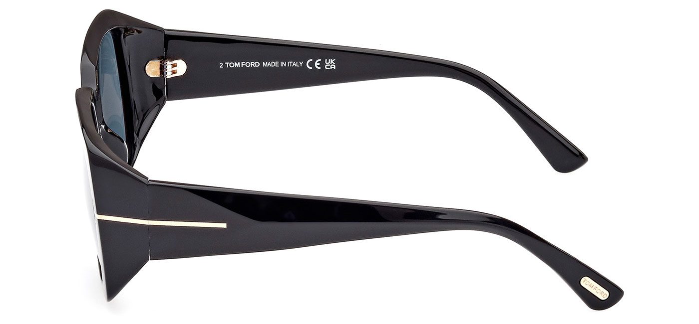 Tom Ford FT1035 01V Ryder-02 Sunglasses – Shiny Black / Blue 5