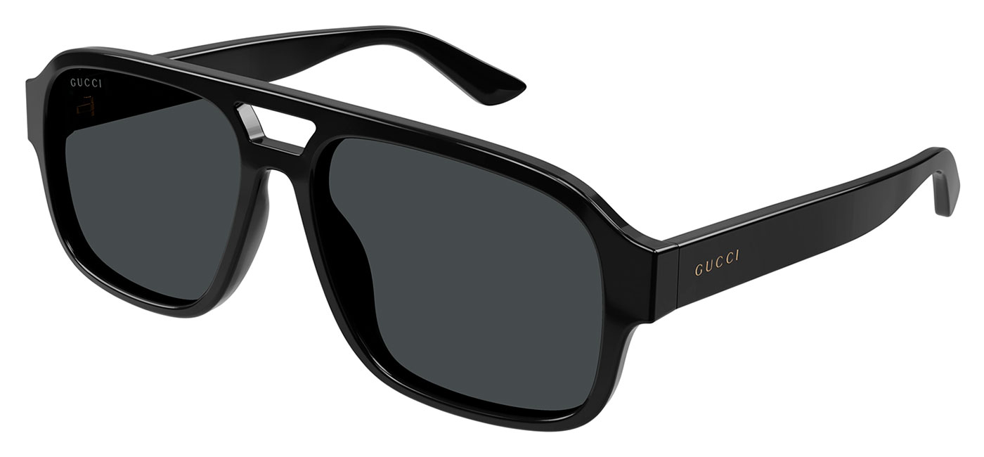 Gucci GG1342S Sunglasses - Black / Smoke - Tortoise+Black