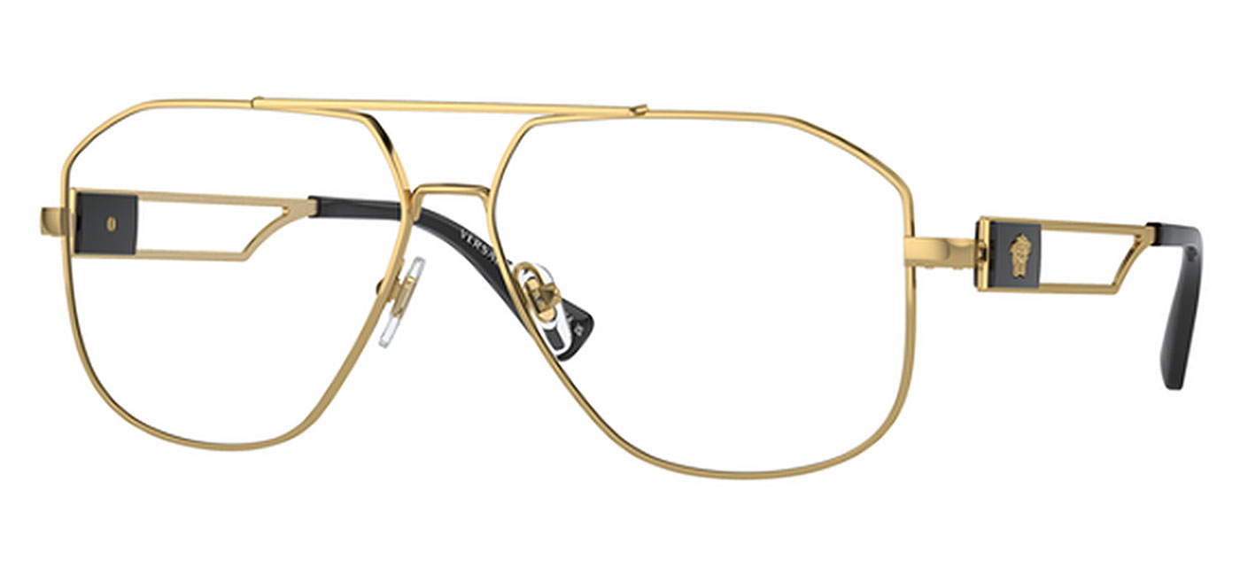 versace glasses gold and black
