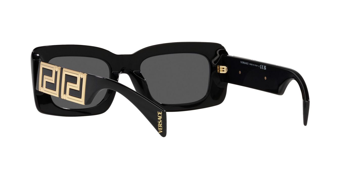 Versace VE4444U Sunglasses Black / Dark Grey Tortoise+Black