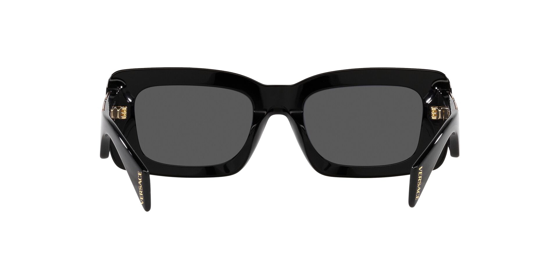 Versace VE4444U Sunglasses - Black / Dark Grey - Tortoise+Black