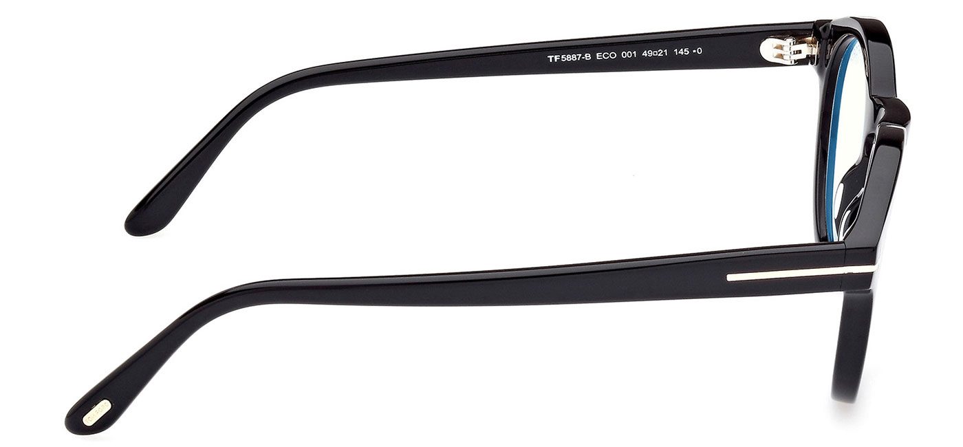 Tom Ford FT5887-B Glasses - Shiny Black - Tortoise+Black