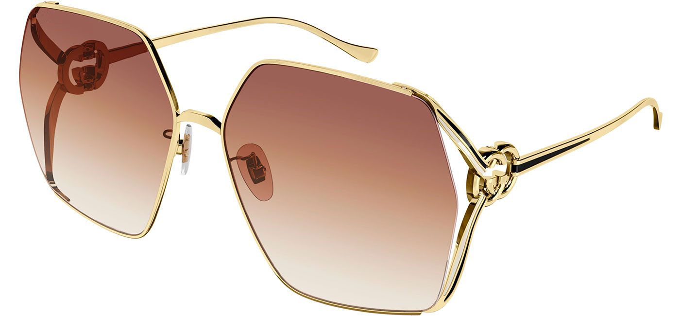 Gucci GG1322SA Prescription Sunglasses - Gold / Pink Gradient ...