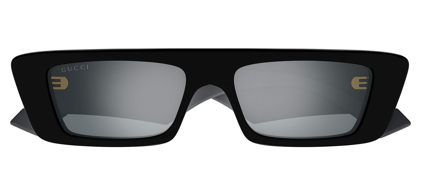 Gucci GG1331S Sunglasses - Black & Grey / Silver Mirror - Tortoise+Black
