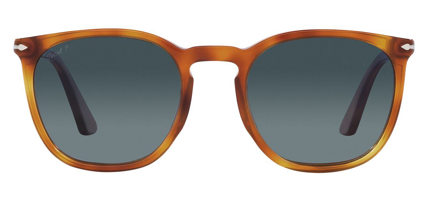 Persol PO3316S Sunglasses Terra Di Siena Gradient Blue Polarised Tortoise Black