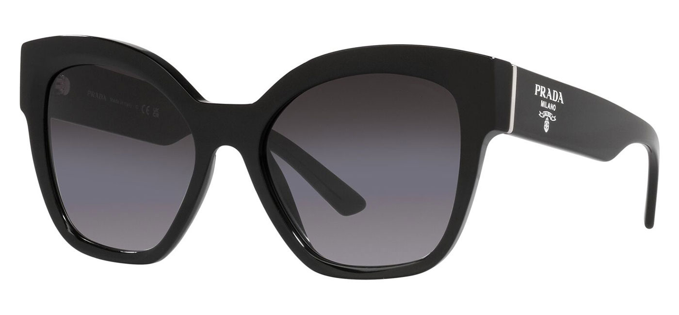 Prada PR17ZS Prescription Sunglasses Black / Grey Gradient Tortoise