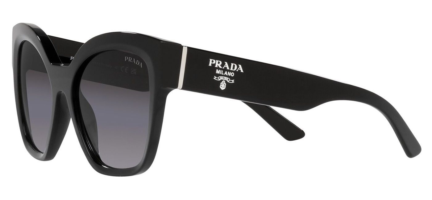 Prada PR17ZS Sunglasses - Black / Grey Gradient - Tortoise+Black