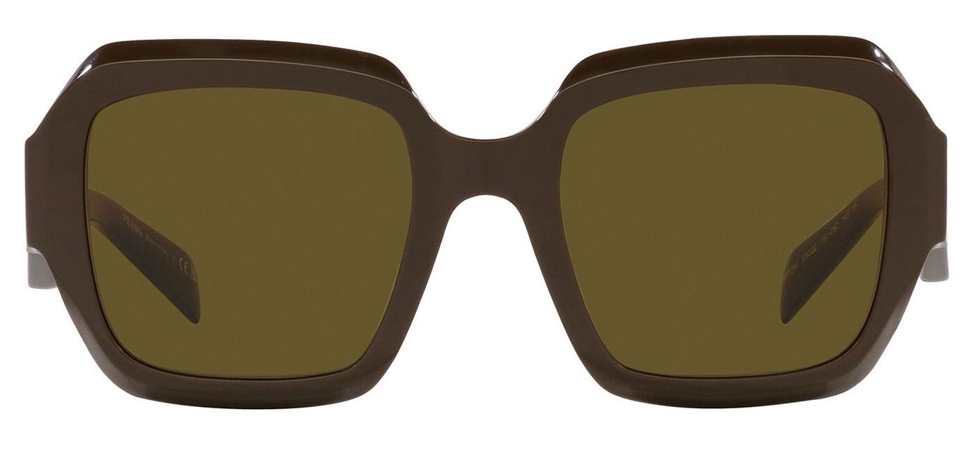 Prada PR28ZS Prescription Sunglasses Loden / Brown Tortoise+Black