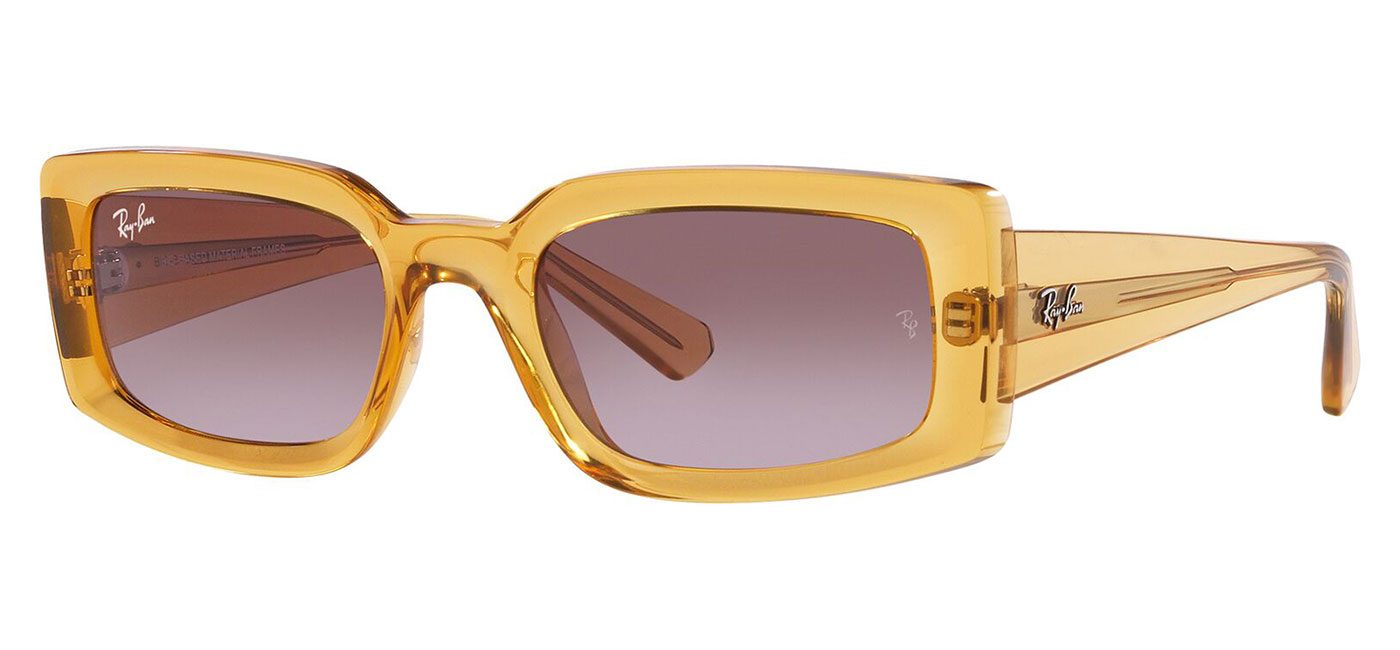 RayBan RB4395 Kiliane BioBased Sunglasses Transparent Yellow / Dark