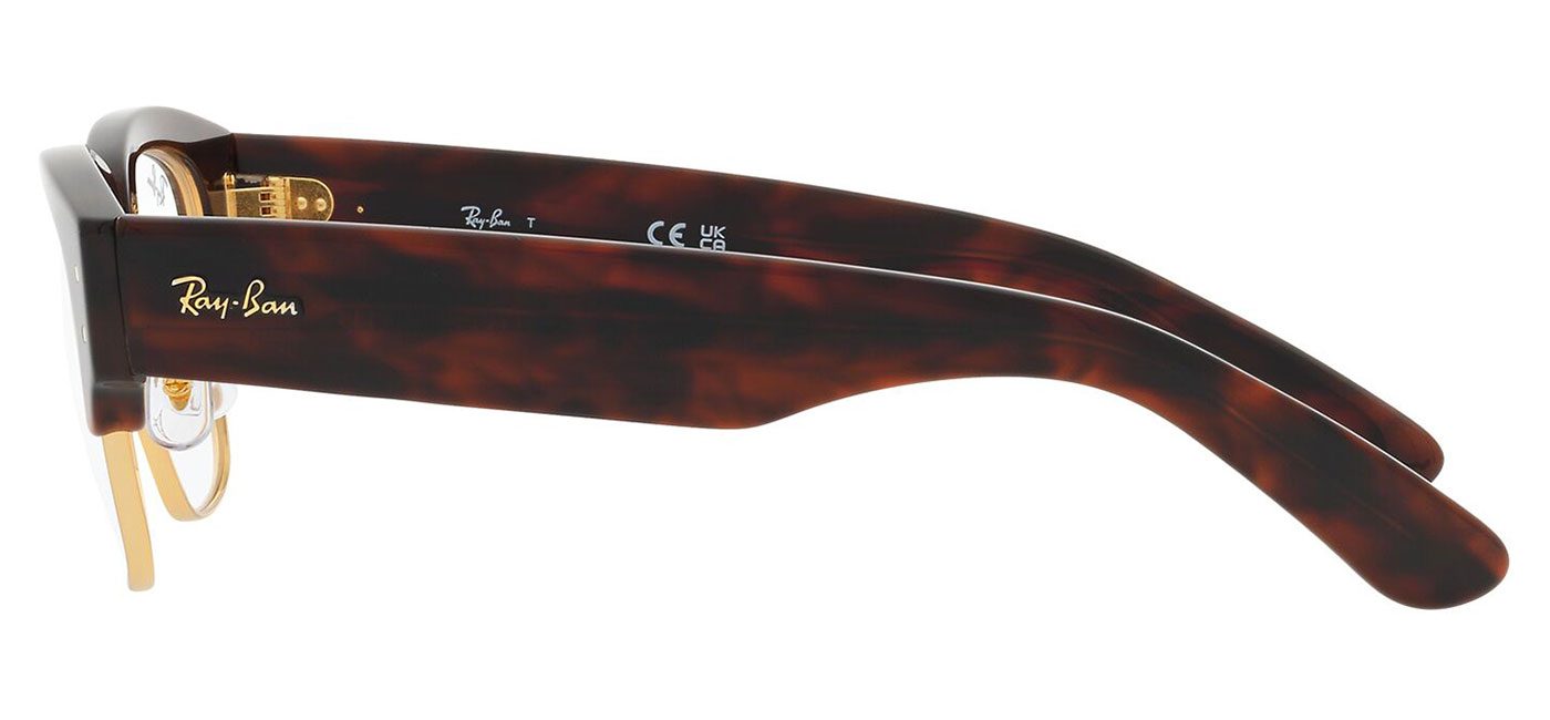 Ray-Ban RX0316V Mega Clubmaster Glasses - Polished Tortoise on Gold ...