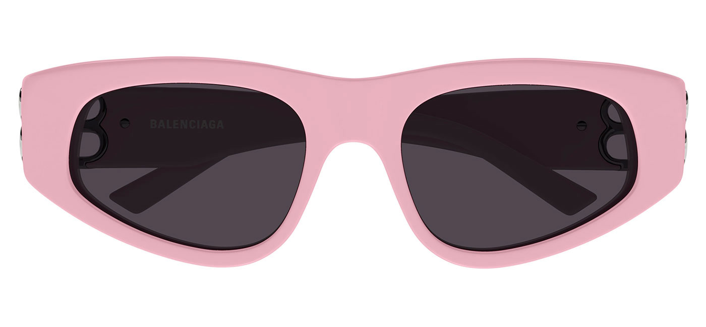 Balenciaga BB0095S Prescription Sunglasses Pink & Silver / Grey