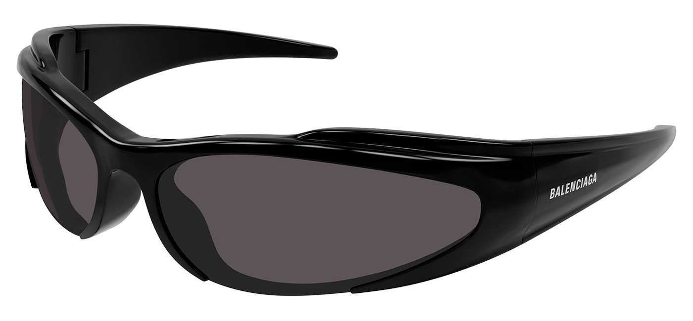 Balenciaga BB0253S Sunglasses Black / Grey Tortoise+Black