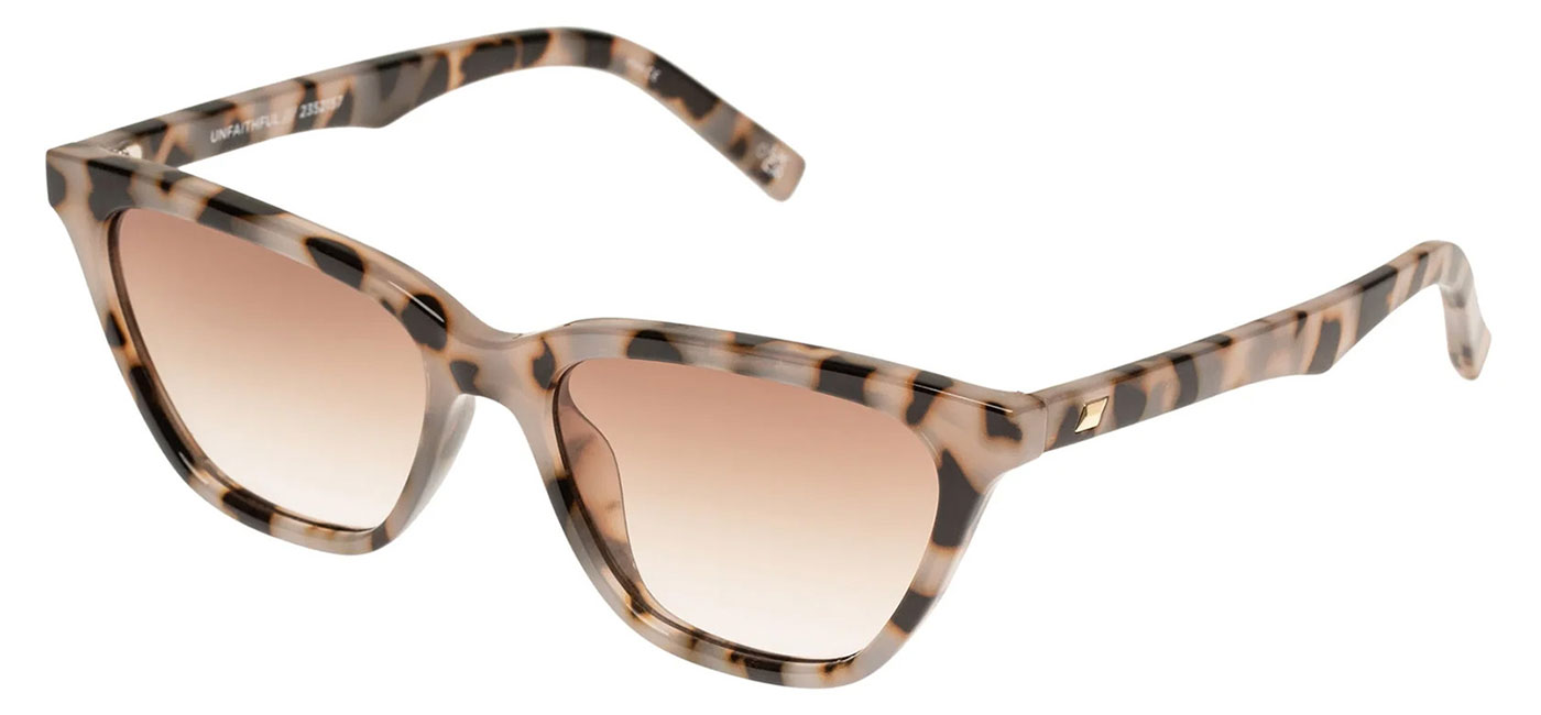 Le Specs Unfaithful Sunglasses - Cookie Tort / Brown Gradient ...