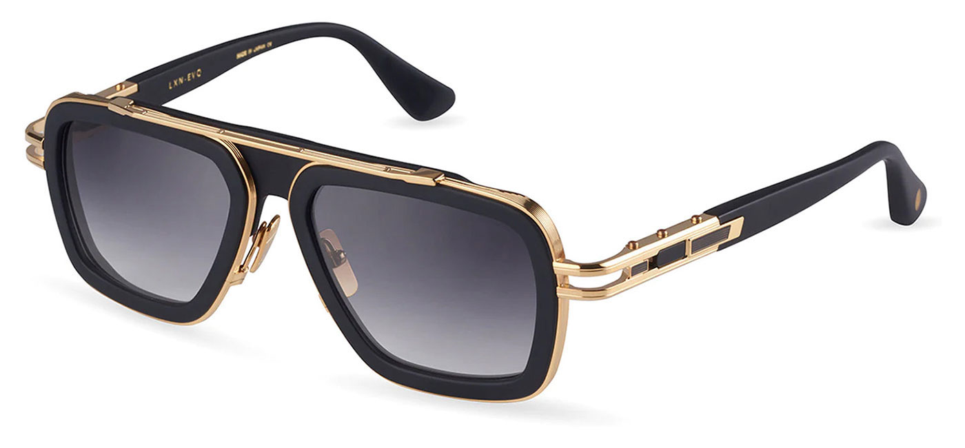 DITA LXN-EVO Prescription Sunglasses - Matte Black and Yellow Gold ...