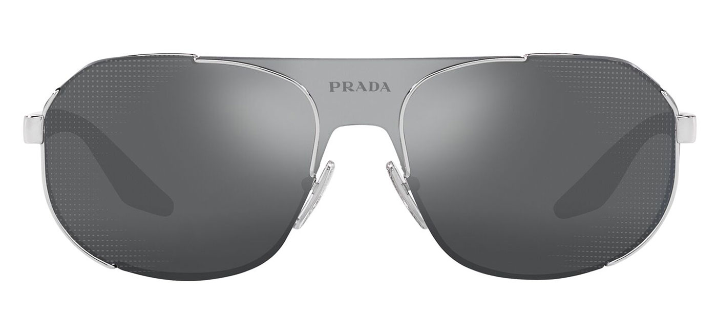 Prada Linea Rossa PS 53YS Sunglasses - Silver / Grey Mirror Black ...