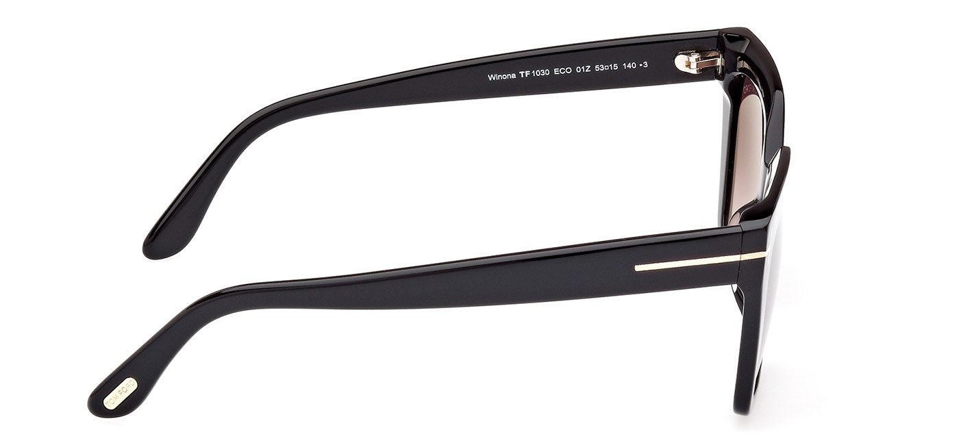 Tom Ford FT1030 Winona Sunglasses - Shiny Black / Violet Gradient ...