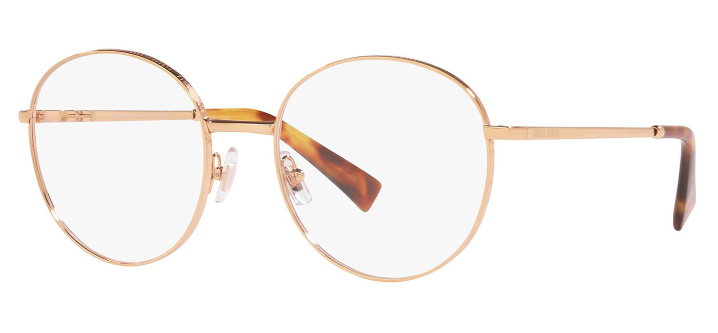 Miu Miu MU51VV Glasses - Rose Gold - Tortoise+Black