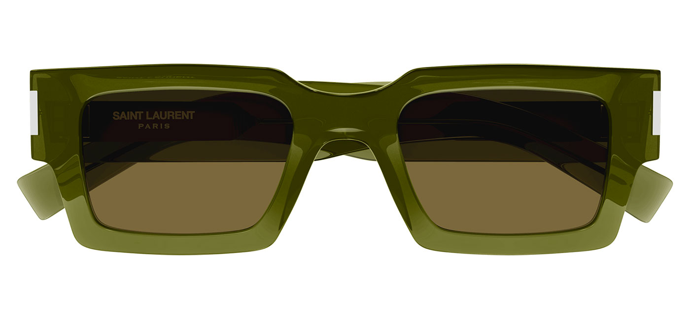 Saint Laurent SL 572 Sunglasses - Green / Brown - Tortoise+Black
