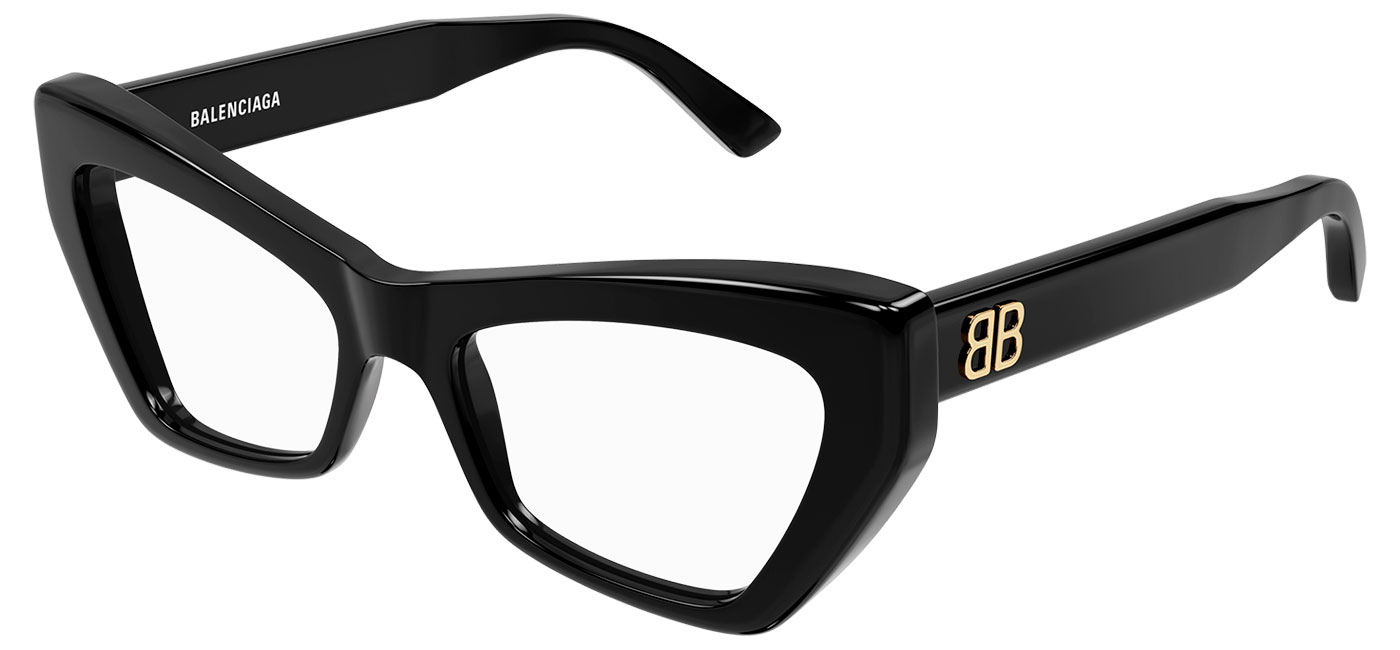 Balenciaga BB0296O Glasses Black Tortoise+Black