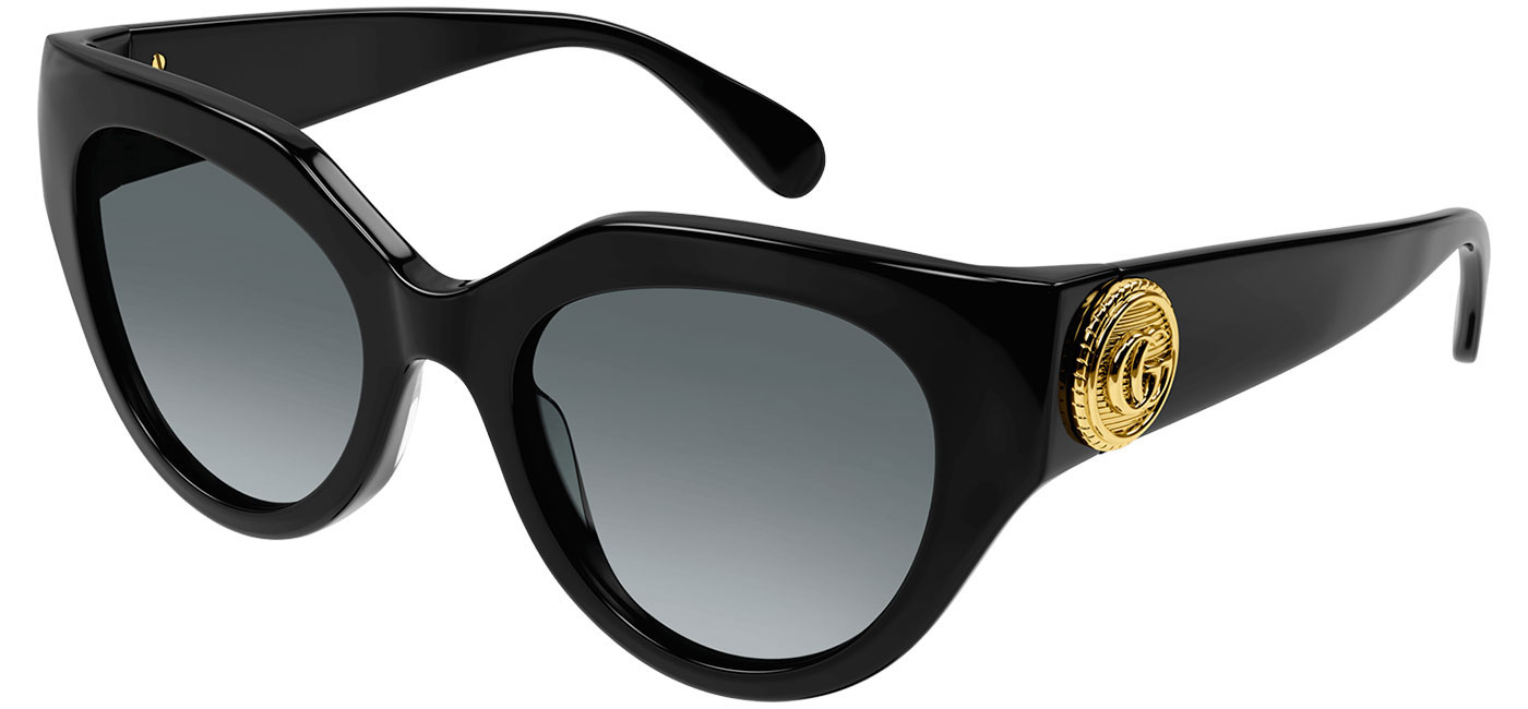 Gucci GG1408S Prescription Sunglasses - Black / Grey Gradient ...