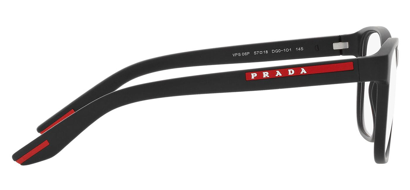 Prada Linea Rossa PS06PV Glasses Black Rubber Tortoise Black