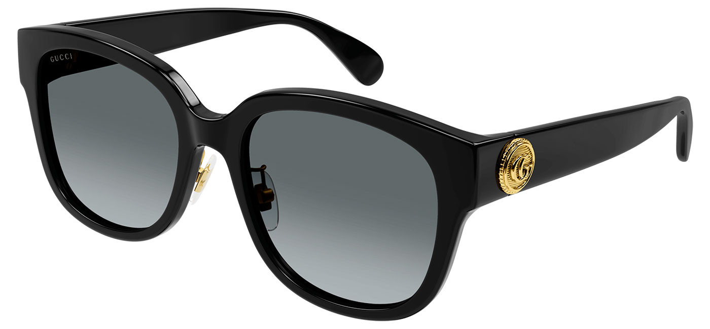 Gucci GG1409SK Sunglasses - Black / Grey - Tortoise+Black