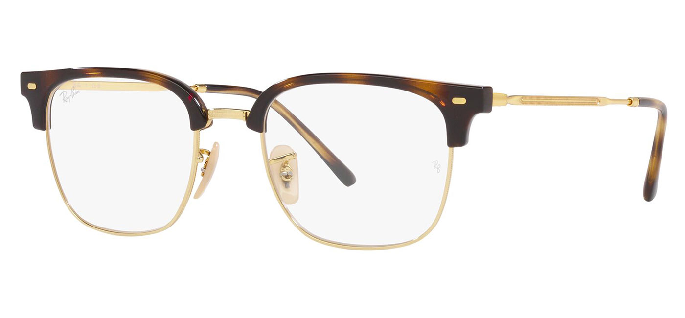 Ray-Ban RX7216 New Clubmaster Glasses - Havana on Arista - Tortoise+Black