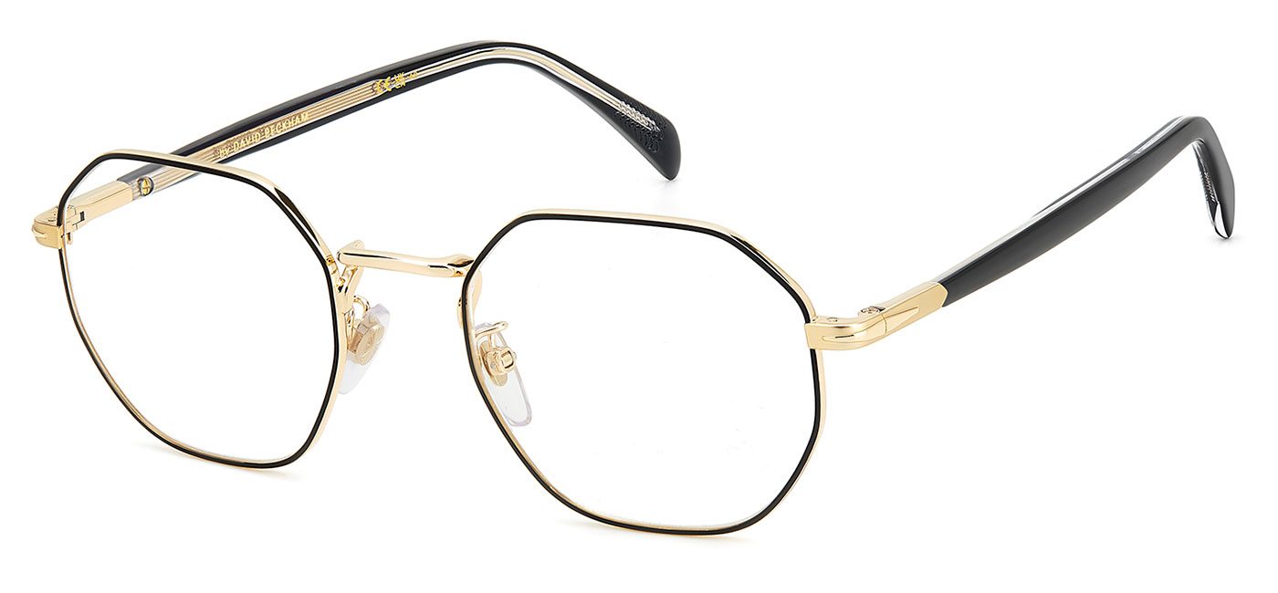 David Beckham DB1133 Glasses Gold and Black Tortoise Black