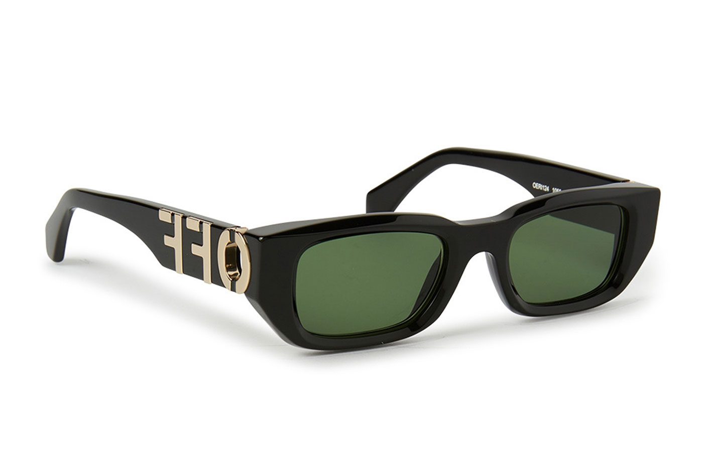 Off-White OERI124 Fillmore Sunglasses - Black / Green