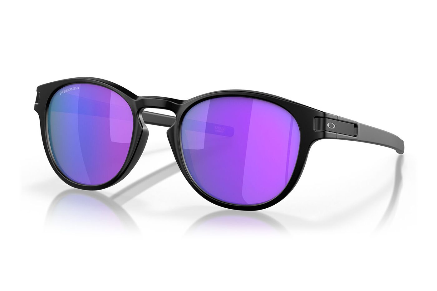 Oakley Latch Sunglasses - Matte Black/Prizm Violet Oakley Latch Sunglasses - Matte Black/Prizm Violet