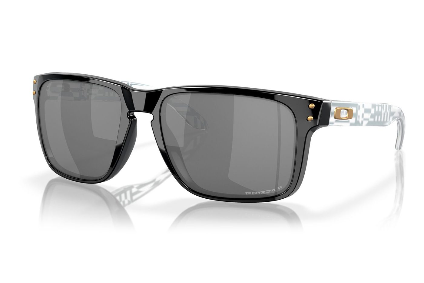 Oakley Holbrook XL Sunglasses Black Prizm Black Polarised Tortoise Black