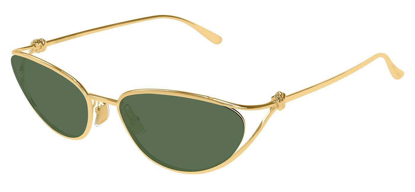Bottega Veneta BV1330S Sunglasses - Gold / Green - Tortoise+ Bottega Veneta BV1330S Sunglasses - Gold / Green - Tortoise+
